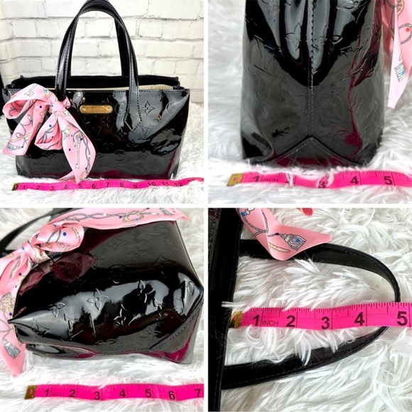 WOW POSHMARK - Louis Vuitton Beautiful Black Vernis Wilshire Shoulder Bag - Picture 14 of 16